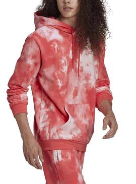 Felpa Adidas Essential Tie Dye Rosa per Uomo