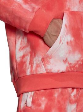 Felpa Adidas Essential Tie Dye Rosa per Uomo