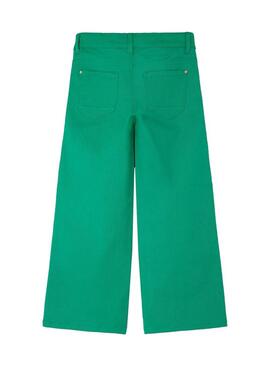 Pantaloni Name It Wide Tazza Verde per Bambina