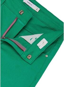 Pantaloni Name It Wide Tazza Verde per Bambina