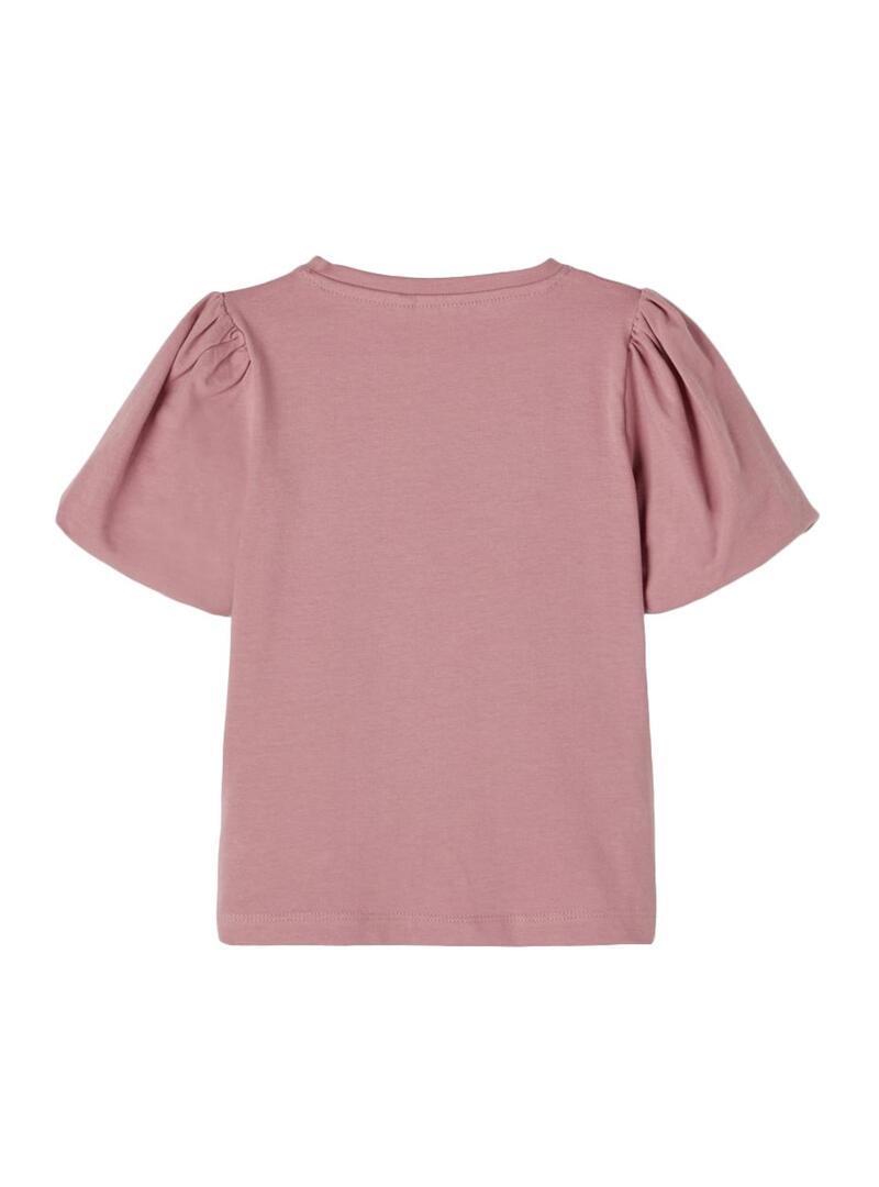 T-Shirt Name It Fira Rosa per Bambina