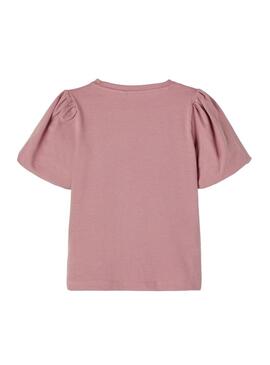 T-Shirt Name It Fira Rosa per Bambina