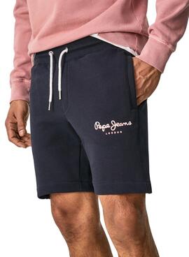 Bermuda Pepe Jeans Giorgio Blu Navy per Uomo