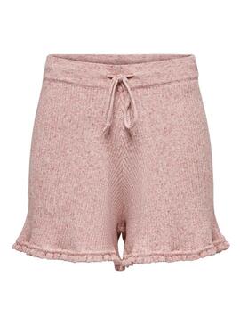 Short Only Lina Ruffle Rosa per Donna