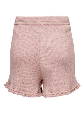 Short Only Lina Ruffle Rosa per Donna