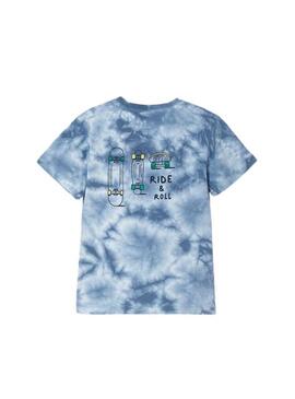 T-Shirt Mayoral Tie Dye Blu per Bambino