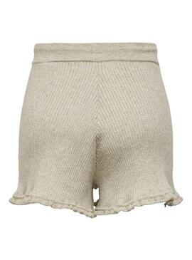 Short Only Lina Ruffle Verde per Donna