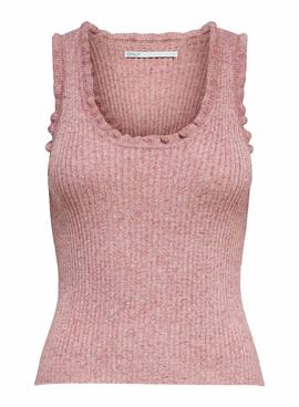 T-Shirt Only Lina Ruffle Rosa per Donna