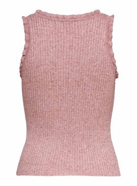 T-Shirt Only Lina Ruffle Rosa per Donna