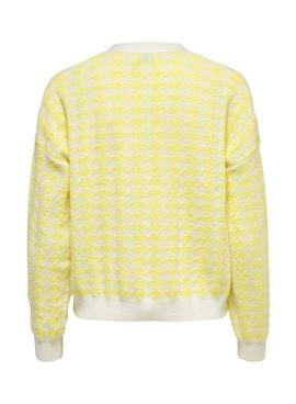 Cardigan Only Vega Giallo per Donna