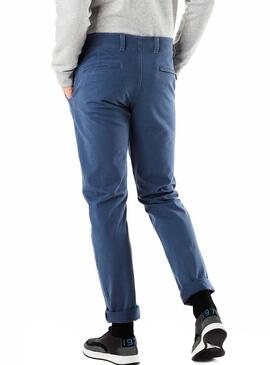 Pantaloni Docker Alpha Khaki 360 Blu Uomo
