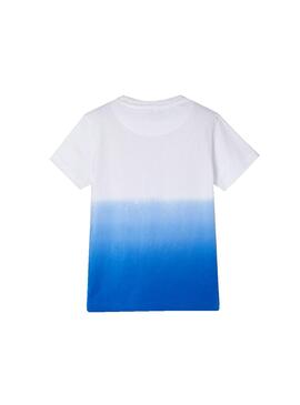 T-Shirt Mayoral Sunday Dip Dye Blu per Bambino