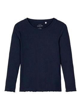T-Shirt Name It Vemma Blu Navy Bambina