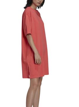 Vestito Adidas Grande Trefoil Arancione per Donna