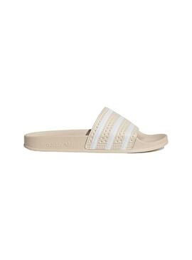 Flip flops Adidas Adilette Beige per Donna