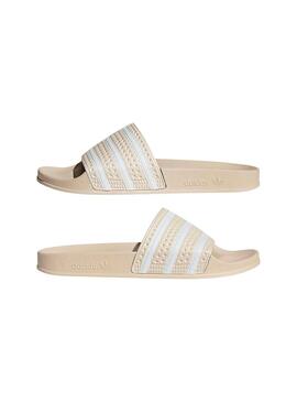 Flip flops Adidas Adilette Beige per Donna