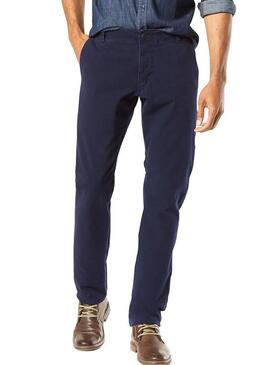 Pantaloni Dockers Alpha Khaki 360 Blu Uomo