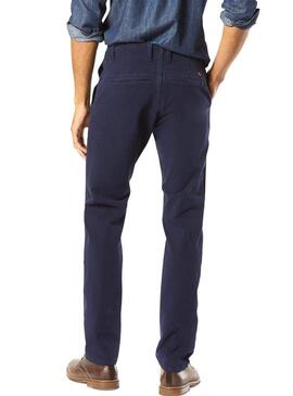 Pantaloni Dockers Alpha Khaki 360 Blu Uomo