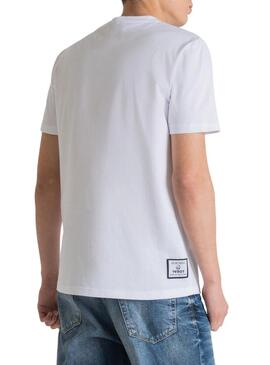 T-Shirt Antony Morato Tvboy Bianco per Uomo