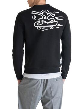 Felpa Antony Morato Keith Haring Nero Uomo