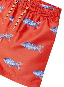 Costume da Bagno Mayoral Bermuda Pesce Rosso per Bambino