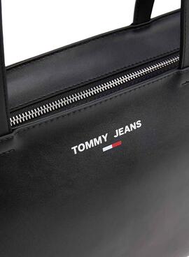Borsa Tommy Jeans Essenziale Tote Nero per Donna