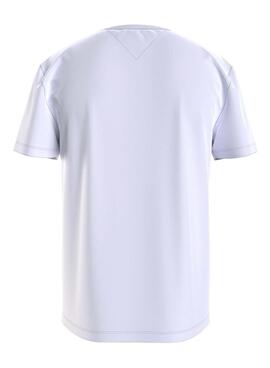 T-Shirt Tommy Jeans Ingresso tonale Gra Bianco Uomo