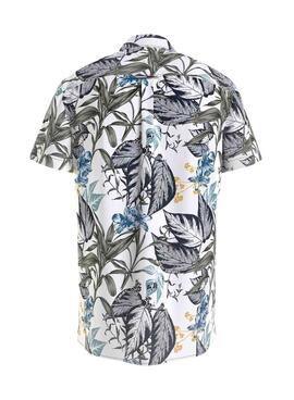 Camicia Tommy Jeans Beige hawaiano Sstampata Uomo