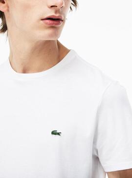T-Shirt Lacoste Pima Bianco Per Uomo