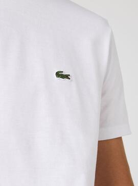 T-Shirt Lacoste Pima Bianco Per Uomo