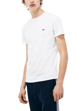 T-Shirt Lacoste Pima Bianco Per Uomo