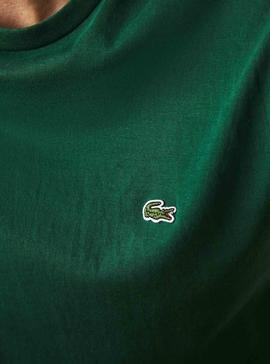 T-Shirt Lacoste Pima Verde Per Uomo