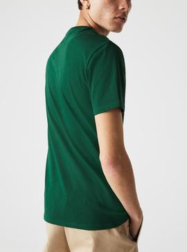 T-Shirt Lacoste Pima Verde Per Uomo