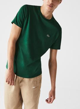 T-Shirt Lacoste Pima Verde Per Uomo