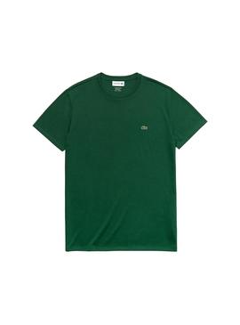 T-Shirt Lacoste Pima Verde Per Uomo