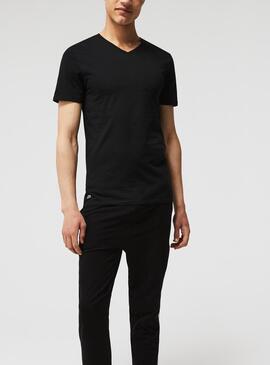 Pack 3 T-Shirt Lacoste Slim Nero Per Uomo