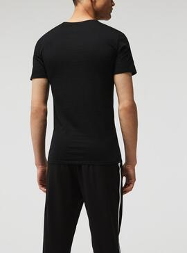 Pack 3 T-Shirt Lacoste Slim Nero Per Uomo