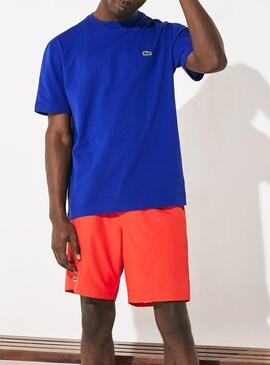 T-Shirt Lacoste Sport Blu Regular per Uomo