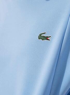 T-Shirt Lacoste Sport in Piqué Blu per Uomo
