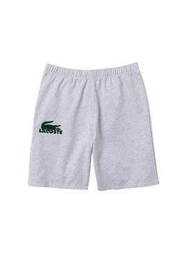 Bermuda Lacoste Pijama Lounge Croc Grigio Uomo