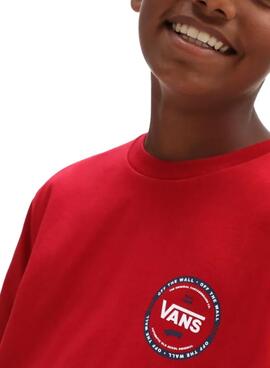 T-Shirt Vans Sprint Rosso Per Bambino