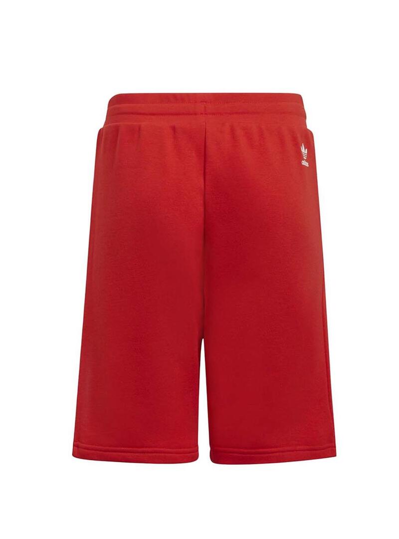 Bermudas Adidas Anello Regolare Rosso Per Bambino Y Bambina