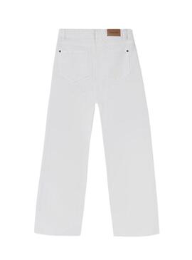 Jeans Mayoral Cropped Bianco per Bambina