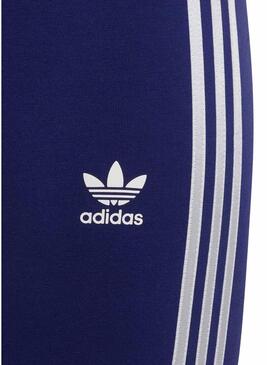 Leggins Adidas Pink Flower Blu Navy Per Bambina