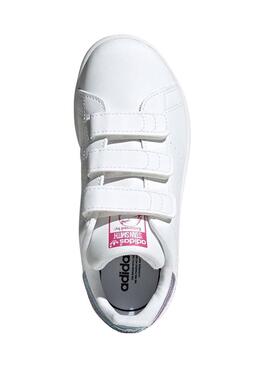 Sneaker Adidas Purpurina Bianco Per Bambina