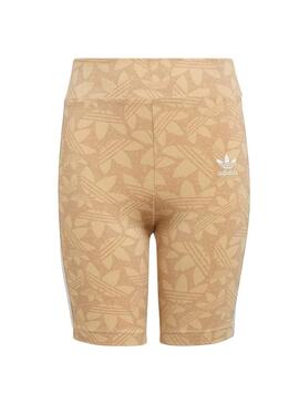 Leggings Adidas Ciclista Banana Beige Per Bambina