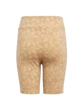 Leggings Adidas Ciclista Banana Beige Per Bambina