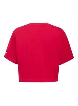 T-Shirt Adidas Cropped Anello Trifoglio Rosa Bambina