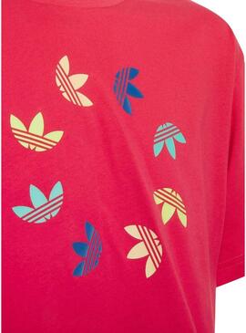 T-Shirt Adidas Cropped Anello Trifoglio Rosa Bambina