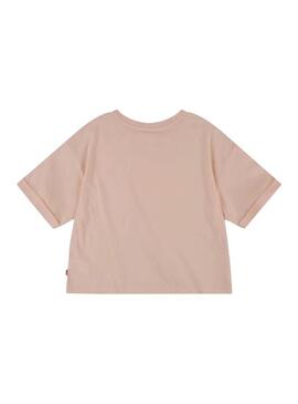 T-Shirt Levis Incontra E Avidità Rosa Per Bambina